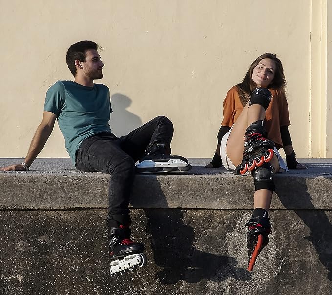 Rollerex VXT500 Inline Skate Wheels (8-Pack) (Various Size & Color Options Available) -Indoor Outdoor- Intended for Roller Blade Wheel Replacement