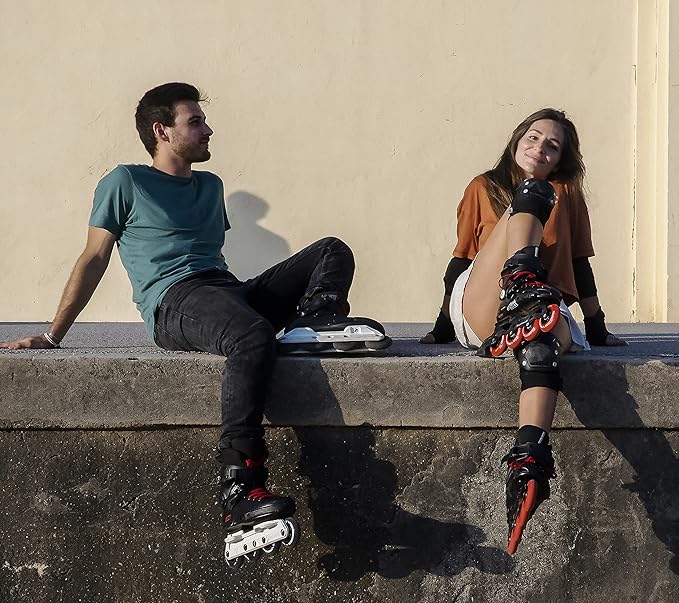 Rollerex VXT500 Inline Skate Wheels – 2-Pack (Optional Bearings, Spacers and Washers) - Durable Replacement Roller Blade Wheels for Indoor & Outdoor Skating (Deep Sea Blue, 80mm)