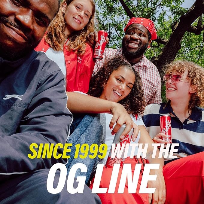 GURU Original Organic Energy Drinks, Clean Energy Drink with Plant Based Natural Caffeine from Green Tea, Gluten Free and Vegan, 100MG Caffeine, Healthy Drinks, 8.4oz (Pack of 24)