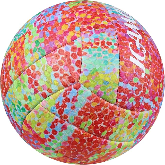 Volleyball Size 5 - Premium PU Leather, Ultra-Durable Soft to The Touch for Youth, Adults, Ideal for Indoor, Outdoor, Beach Sports Training