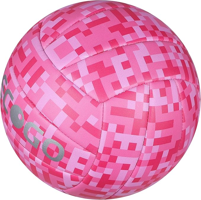 Volleyball Size 5 PU Leather Soft Indoor Outdoor Volleyballs Sports Training Game Play Ball for Beginner, Teenager, Adult, 8.2