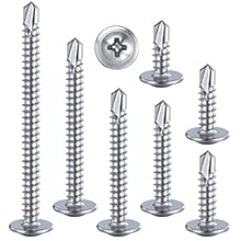 (300 pcs) Wensilon #10×3/4”for Sheet Metal Self-Tapping Screws 410 Stainless Steel Truss Head High-Strength Quick Tapping Screws