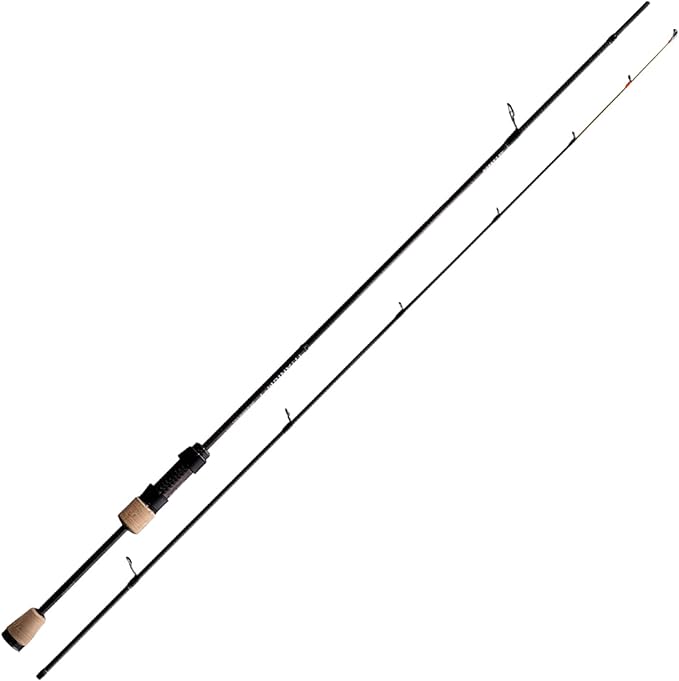 PURELURE Titanium-T Ultralight Fishing Rod Spinning & Casting for Trout Panfish, Carbon Fiber BFS Rod 2Pcs, Titanium Tip & Guides, Cork Handle, 5-6ft Stream Rod XUL Power, Fast/Moderate Fast Action
