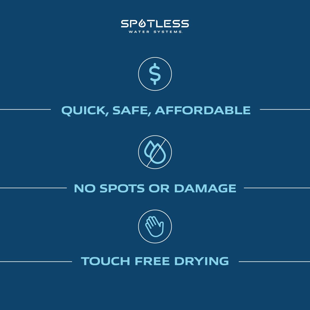 Spotless Water Systems - DIW-20, Simple Window, Solar Panel, RV & Car Wash System, Works for All Vehicles, Motorcycles, Bikes, Boats, Planes, Yachts, Towel Drying Eliminated