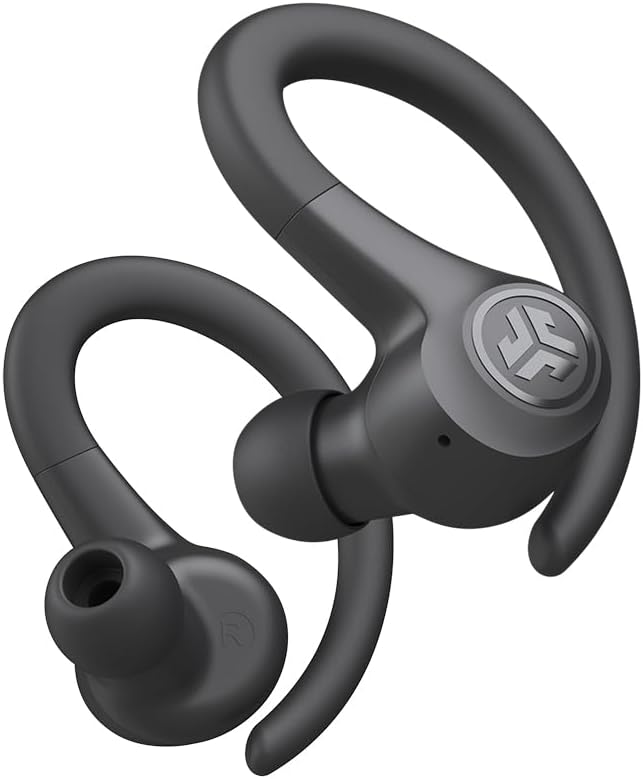 JLab Go Air Sport, Wireless Workout Earbuds Featuring C3 Clear Calling, Secure Earhook Sport Design, 32+ Hour Bluetooth Playtime, and 3 EQ Sound Settings (Graphite/Black)