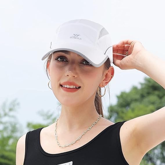 Running Hat Mesh Sports Cap Lightweight Quick Drying Runner Cap for Men Women