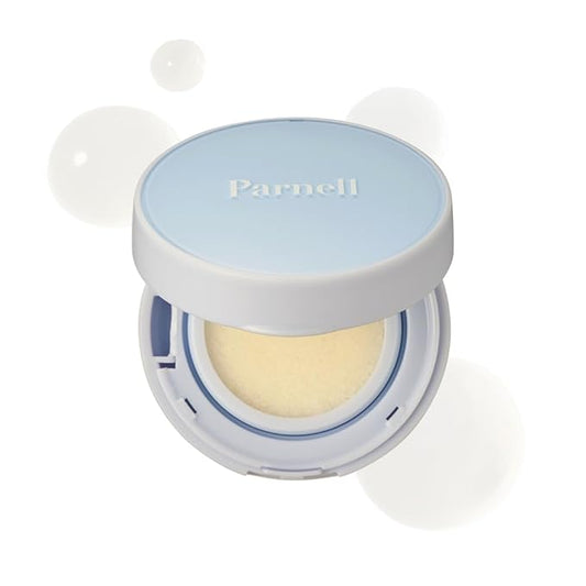 Parnell Glacial Biome Water No-Sebum Cushion 0.35 Fl Oz / 10g | Hydrating & Oil-Control Cushion with Hyaluronic Acid, Mineral Water, and Collagen | Cooling Powder Formula | K-beauty