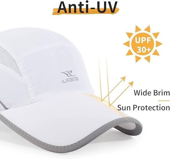Running Hat Mesh Sports Cap Lightweight Quick Drying Runner Cap for Men Women
