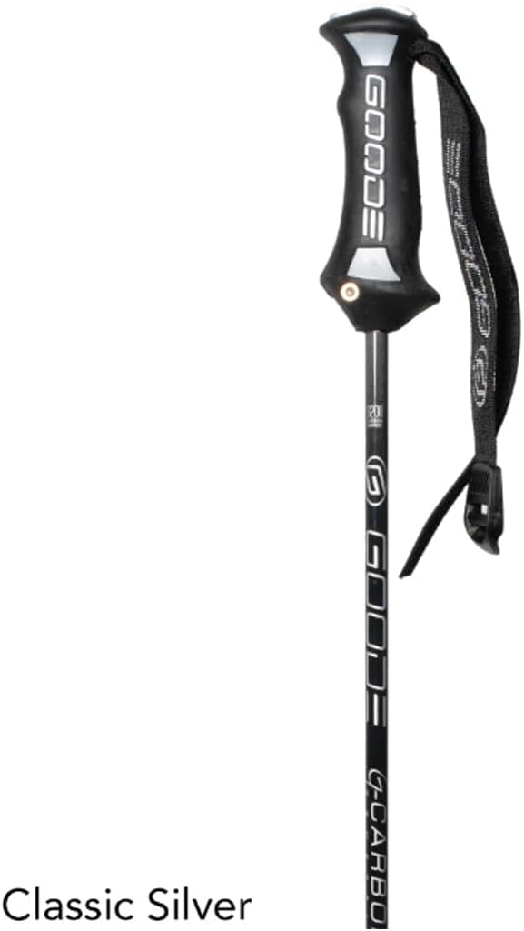 GOODE G Carbon Ski Poles – Ultra-Lightweight & Durable Carbon Fiber – Superior Balance – Shock Absorbing – High-Performance Downhill Ski Poles for Men & Women - Pair