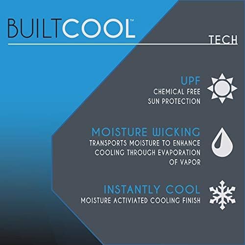 BUILTCOOL Adult Cooling Baseball Hat ??Men & Women Moisture Wicking, Mesh Back, Lightweight, Performance Ball Cap