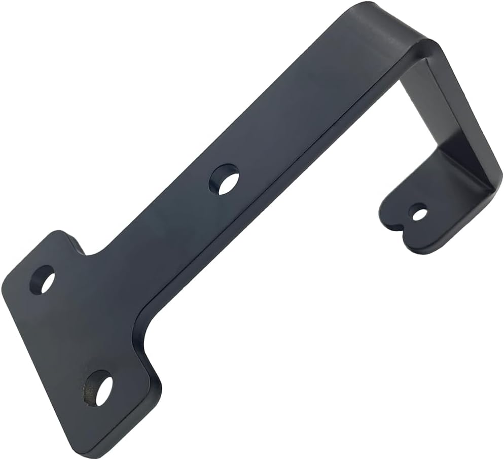 4 PCS black heavy duty metal flat j hooks for hanging 260 lbs,wall mount hooks,plant hanger large steel utility masonry industrial hook for Hanging Garage Storage Home Office Gym Sports Equipment(L)