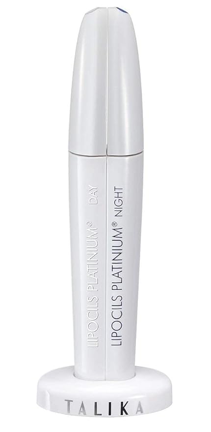 Talika Lipocils Platinum 2x 8.5ml - 2-in-1 Eyelash Growth Serum - Day and Night Double Serum Treatment - Boosts Growth, Density & Pigmentation