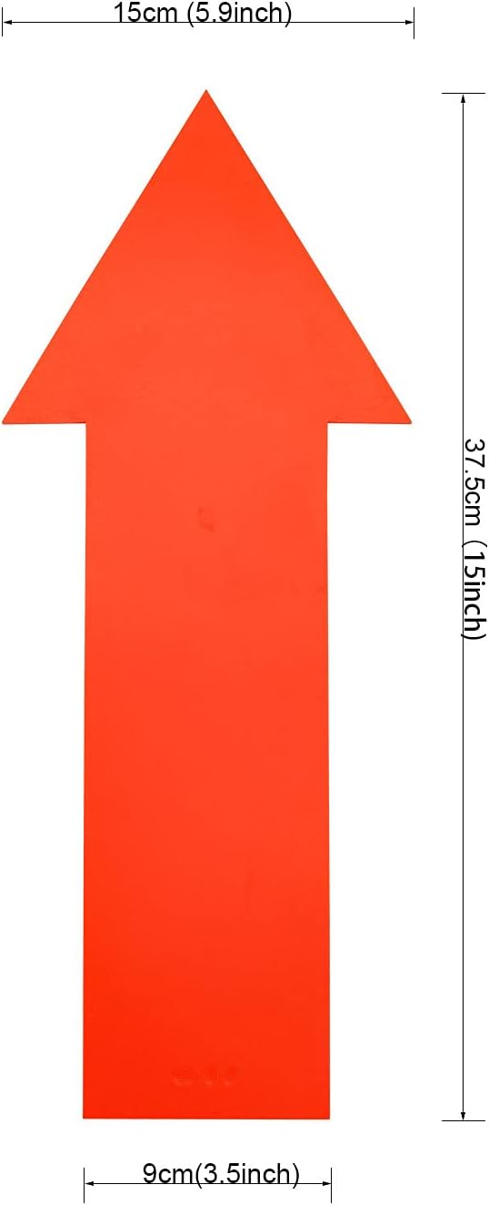 12pcs Colorful Star Arrow Spot Marker Non-Slip Directional Carpet Marker for Training Agility, Kids Classroom Activity, Gym, Sport, Home (Arrow)