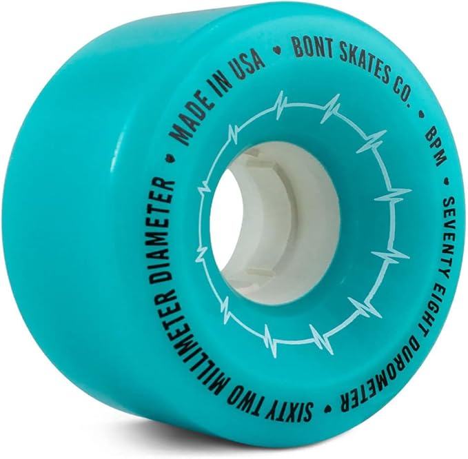 Bont Skates BPM Quad Roller Skate Outdoor Wheels - Suitable for Recreational Skating Asphalt Sidewalk Boardwalk Street - 62x35mm 78A, Made in USA