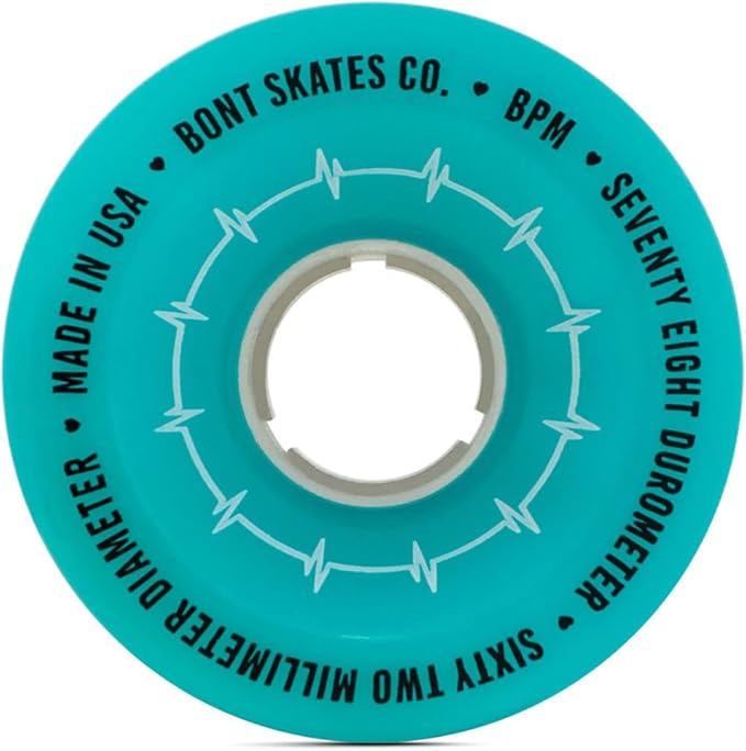 Bont Skates BPM Quad Roller Skate Outdoor Wheels - Suitable for Recreational Skating Asphalt Sidewalk Boardwalk Street - 62x35mm 78A, Made in USA