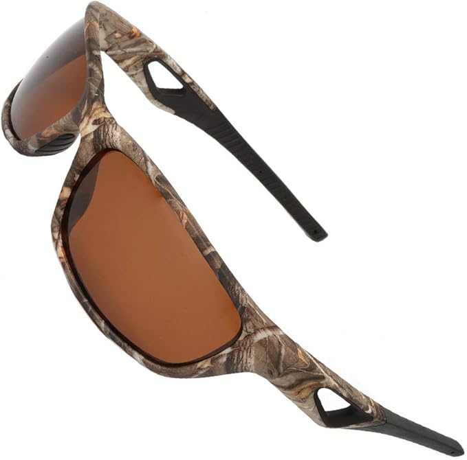 Polarized Outdoor Sports Sunglasses Tr90 Camo Frame for Men Women Driving Fishing Hunting Reduce Glare
