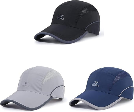 Running Hat Mesh Sports Cap Lightweight Quick Drying Runner Cap for Men Women