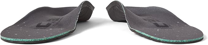 Icebug Comfort Insoles with Dynamic Arch Support, Charcoal High Arch, M 7/W 8.5-9