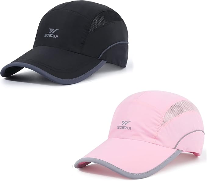 Running Hat Mesh Sports Cap Lightweight Quick Drying Runner Cap for Men Women