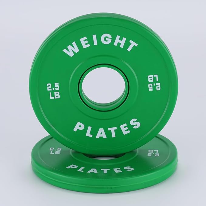 2 in Change Plates 1.25LB Pairs 2.5LB Pairs 5LB Pairs 10LB Pairs 17.5 LB 37.5 LB Set Fractional Weight Plates Set,Bumper plates for Gym Home,Rubber Coating & Steel