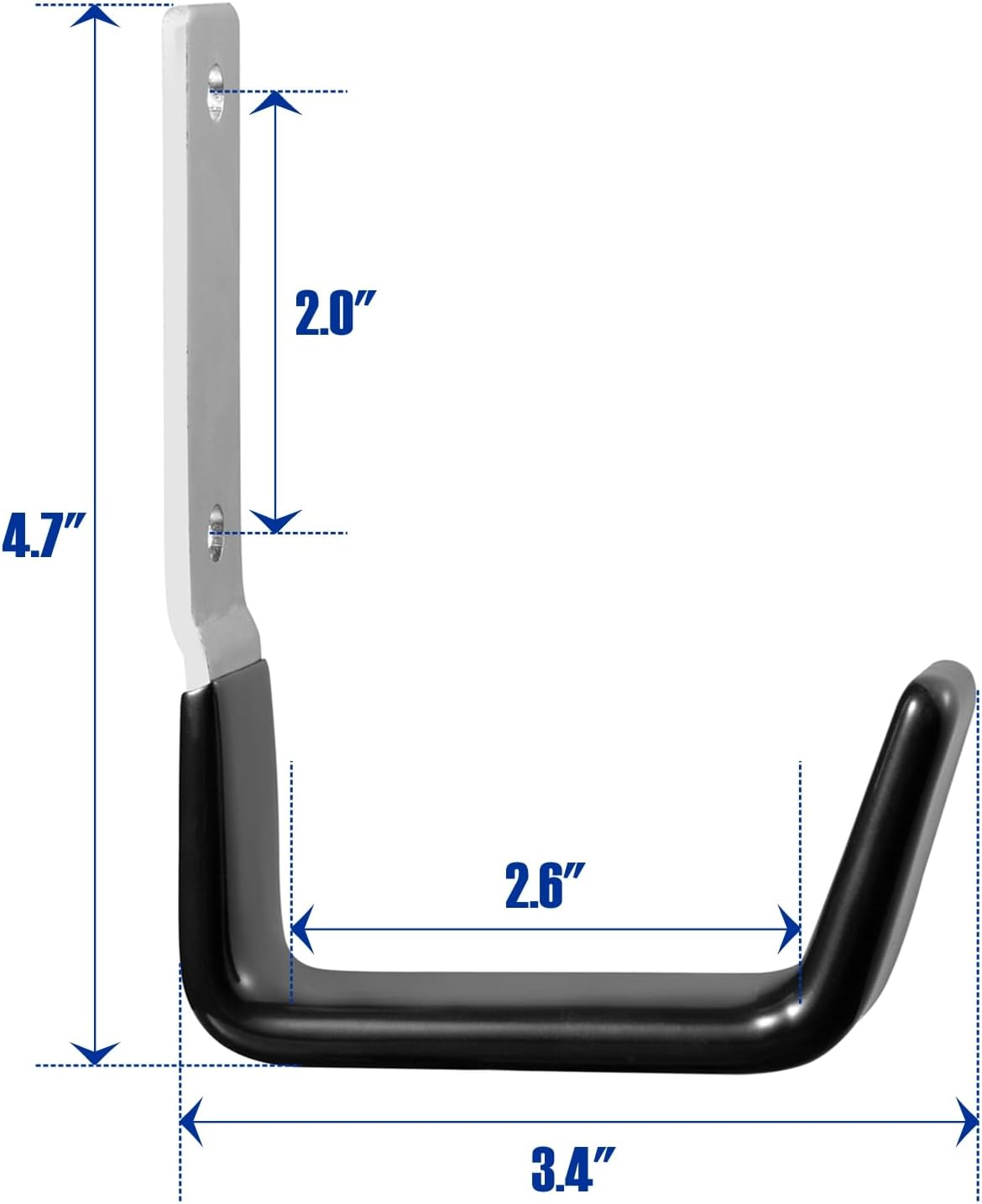 Heavy Duty Steel Garage Hooks,Garage Storage Utility Hooks,Anti-Slip Hanger, Tool Organizer,Steel Wall Mount Organizer, Garden Hose Hanger (Small-8PC)