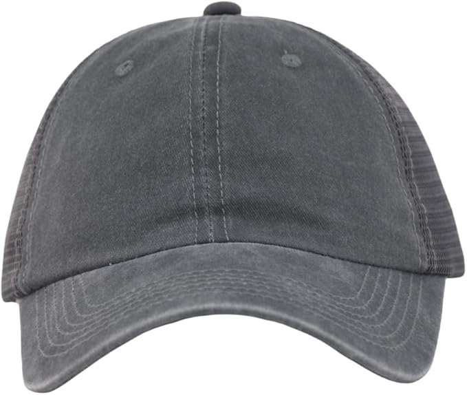 Comfy Vintage Trucker Baseball Hat- M/L/XL/XXL Women Men Unstructured Washed Dad Cap | Snapback | Soft Crown | Soft Mesh