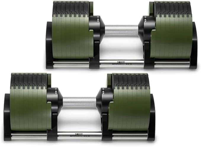 SMRTFT NUOBELL Adjustable Dumbbells | The Original All-in-One NUOBELL Adjustable Dumbbell Set | Feel Real Like Traditional Dumbbells | Highly Durable | Best 2 Year Warranty