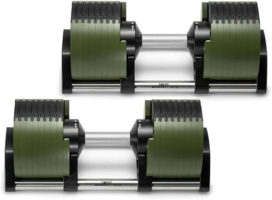 SMRTFT NUOBELL Adjustable Dumbbells | The Original All-in-One NUOBELL Adjustable Dumbbell Set | Feel Real Like Traditional Dumbbells | Highly Durable | Best 2 Year Warranty