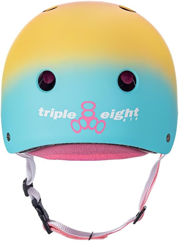 Triple Eight Certified Sweatsaver Helmet for Skateboarding, BMX, Roller Derby, Roller Skating, Inline Skating, Scooter and Bike