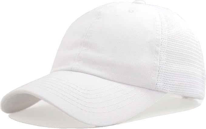 Comfy Vintage Trucker Baseball Hat- M/L/XL/XXL Women Men Unstructured Washed Dad Cap | Snapback | Soft Crown | Soft Mesh