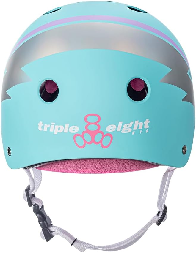 Triple Eight Certified Sweatsaver Helmet for Skateboarding, BMX, Roller Derby, Roller Skating, Inline Skating, Scooter and Bike