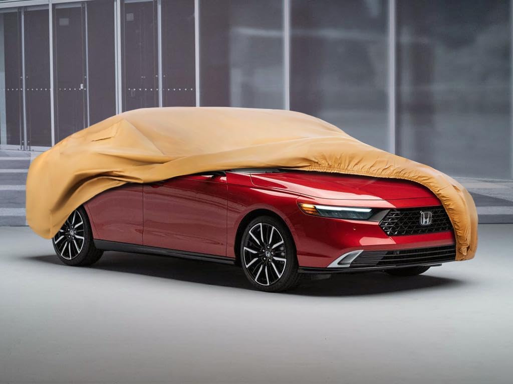 Heavy Duty Outdoor Car Cover Custom Fit for Accord,Windproof All Weather Waterproof Sun Rain UV Dust Snow Protection Outdoor Car Covers