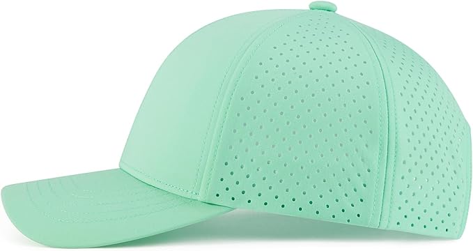 VOBOOM Men Quick Dry Baseball Cap Laser Cut Mesh Ball Curved Brim Snapback Hat