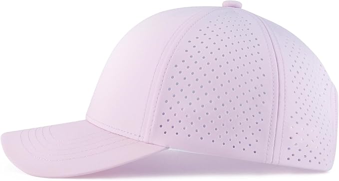 VOBOOM Men Quick Dry Baseball Cap Laser Cut Mesh Ball Curved Brim Snapback Hat