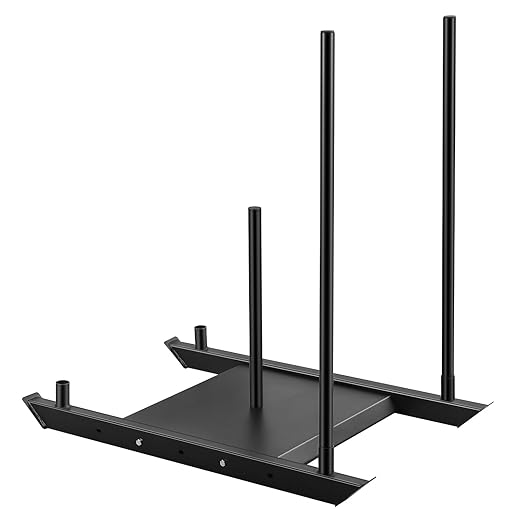 Weighted Training Pull Sled Fit for 1-2 Inch Plates, Sled Workout Equipment, Sport Power Sled for Athletic Exercise and Speed Improvement,500LB