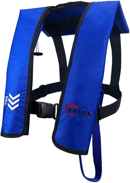 Manual Inflatable Life Jacket|Life Vest for Adults|PFD Low Profile|Supports up to 330 lbs(YSH700)