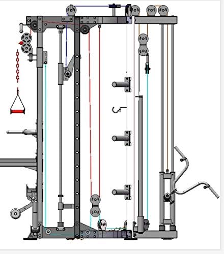 Smith Machine, Cables with Built in 160 kg Weights