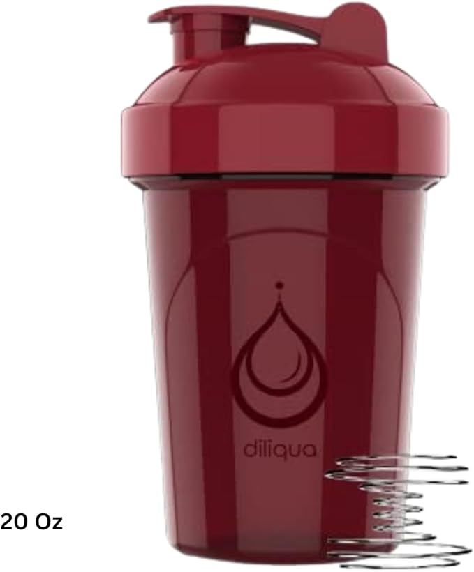 4 PACK, 28 oz & 20 oz Shaker Bottles for Protein Mixes | BPA-Free & Dishwasher Safe | Protein Shaker Bottle | Shaker Cups | Leakproof Blender Shaker Bottle Pack (28 & 24 oz Red)