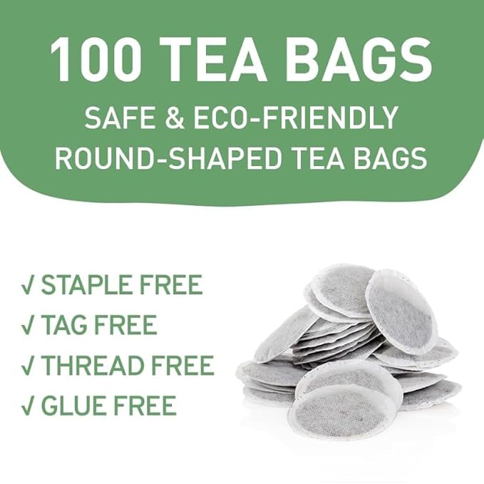 HANDPICK, Fennel Tea Bags (100 Herbal Tea Bags) Caffeine Free, Gluten Free & Non GMO | Round Eco Conscious Teabags | Smooth & Sweet