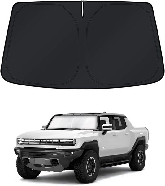 KUST Windshield Sun Shade for GMC Hummer EV 2022-2023 2024 2025 Window Shade Sun Visor Cover Foldable Blocks UV Rays Keep Your Car Cooler