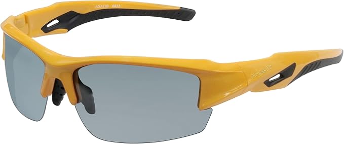 Sports Sunglasses for Men and Women, Adjustable Nose Pads, TR90 Frame, UV Protection, for Golfing, Running, Cycling