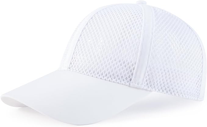 VOBOOM Breathable Full Mesh Baseball Cap for Men, Women, Lightweight Trucker Hats Outdoor Sports Wear