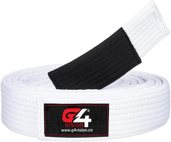 G4 VISION Jiu Jitsu Belt BJJ Belts Brazilian Adult A1 A2 A3 A4 Black Brown Purple Blue White