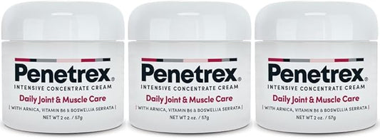 Penetrex Joint & Muscle Therapy - Soothing Comfort for Back, Neck, Hands, Feet - Premium Whole Body Rub with Arnica, Vitamin B6 MSM & Boswellia - 2oz 3-Pack