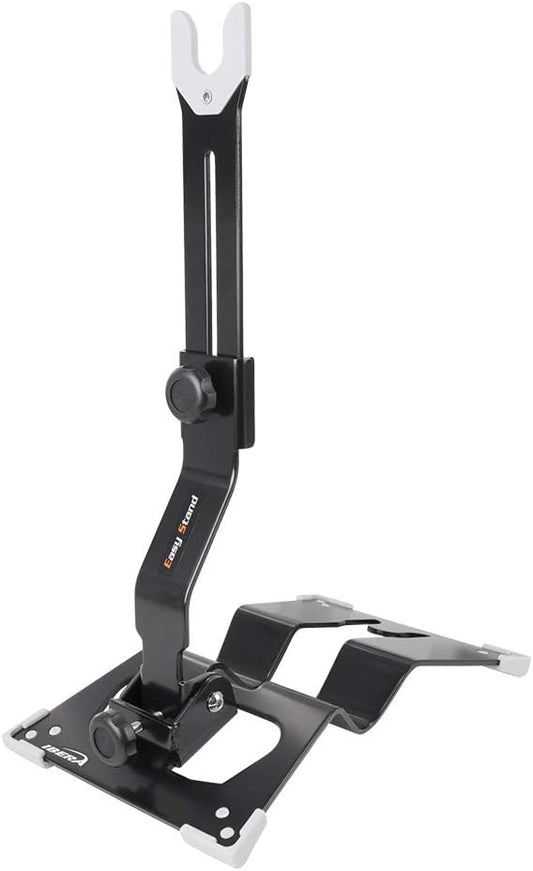 Ibera Heavy-Duty Bike Stand for 20"-29" - Bicycle Stand for Fat Tire Wheels with Non-Scratch & Foldable Design - Adjustable Height & Floor-Mounted Bicycle Storage for Garage, Home or Workshop