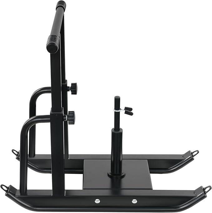 Weight Sled for Strength Training, Heavy Duty Fitness Sled with Shoulder Straps Adjustable Push Pull Sled for Speed, Agility, and Explosive Power, for 1" & 2" Plates