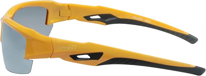 Sports Sunglasses for Men and Women, Adjustable Nose Pads, TR90 Frame, UV Protection, for Golfing, Running, Cycling