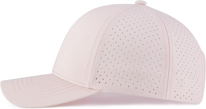 VOBOOM Men Quick Dry Baseball Cap Laser Cut Mesh Ball Curved Brim Snapback Hat