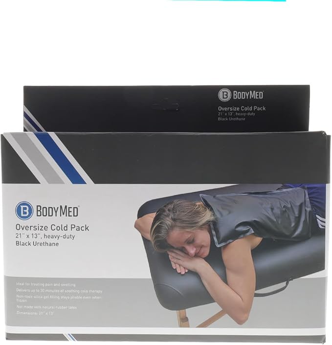 BodyMed Heavy Duty Reusable Urethane Ice Pack for Knee, Arm, Elbow, Shoulder, Back - Professional Grade Cold Therapy for Injuries, Aches, Swelling, Bruises, Sprains - 21 in. x 13 in. (Oversize)