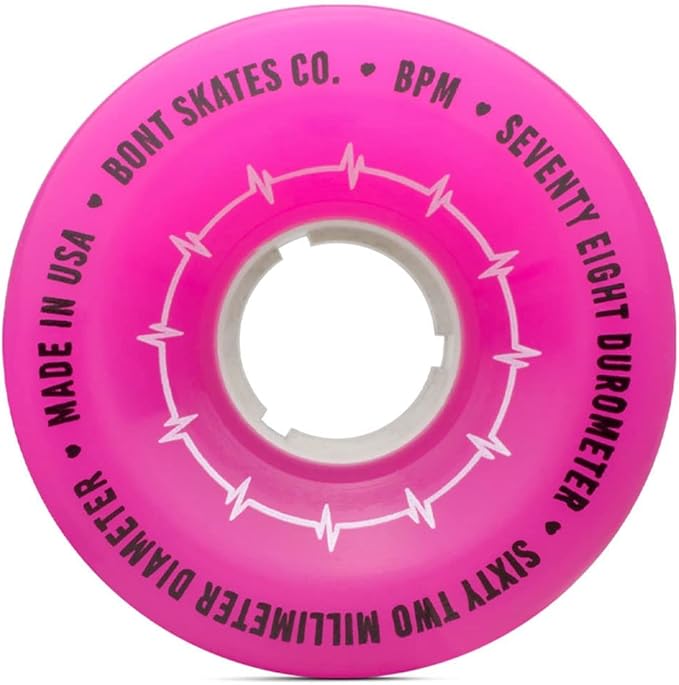 Bont Skates BPM Quad Roller Skate Outdoor Wheels - Suitable for Recreational Skating Asphalt Sidewalk Boardwalk Street - 62x35mm 78A, Made in USA